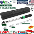?3/8" Drive Torque Wrench 3.69-44.3 ft.lb/5-60n.m w/ 1/2'' & 1/4'' Adapter 2026