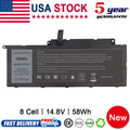 8 Cell F7HVR Battery For Dell Inspiron 17 7000 7737 7746 14 15 15r 5545 58Wh PC