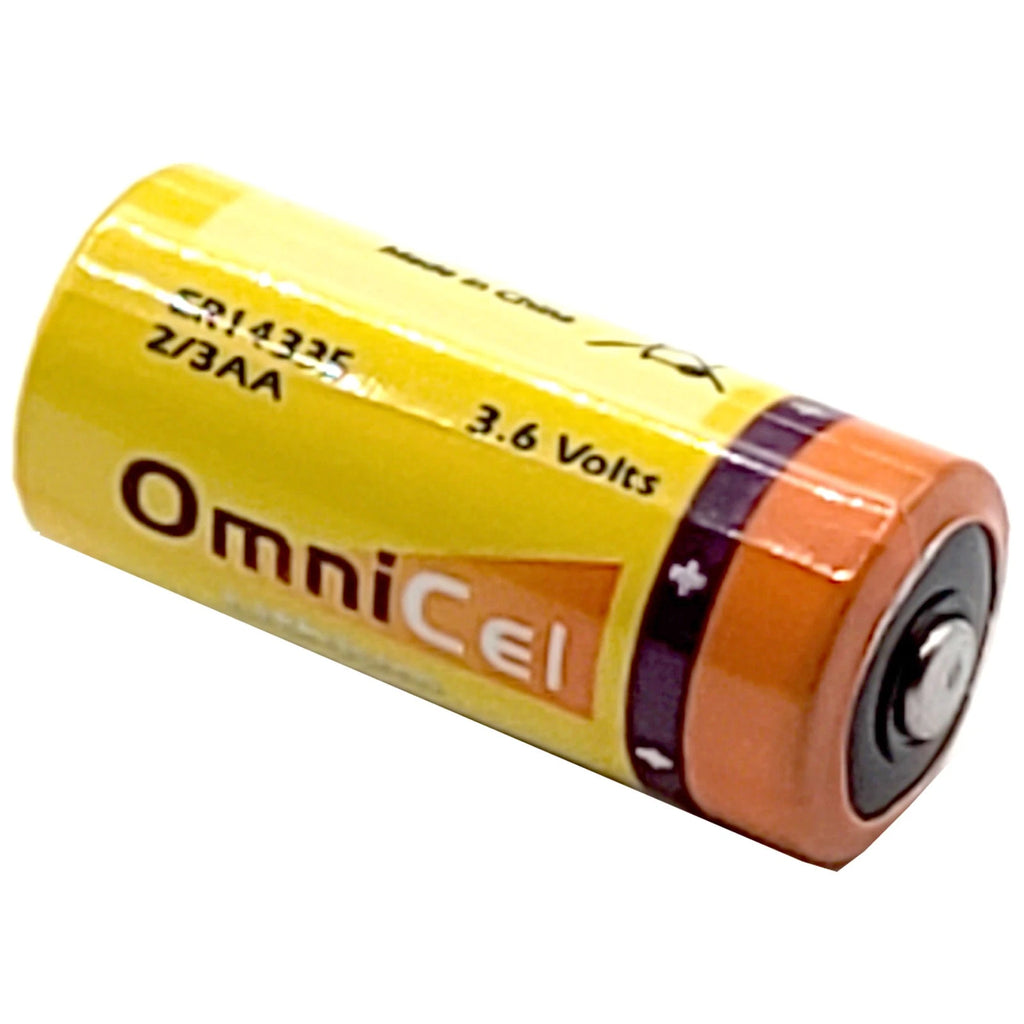 OmniCel ER14335 3.6V 1.65Ah 2/3AA Lithium Button Top Battery