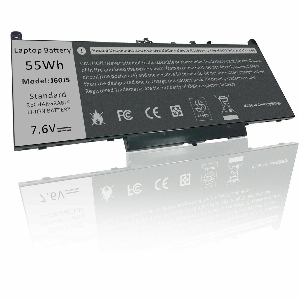 55Wh Laptop Battery For Dell Latitude E7270 E7470 Series R1V85 MC34Y 7.6V J60J5
