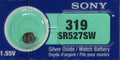 1 Sony Silver Oxide SR527SW SR527W SR527 1.55V Battery