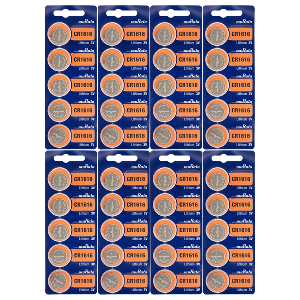 40 x MURATA CR1616 Lithium Battery 3V Genuine