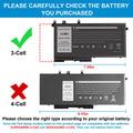 3DDDG Battery For Dell Latitude 14 5480 5490 5491 5495 E5280 E5480 E5590 93FTF