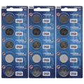15 Pcs Renata CR1620 3 Volt Lithium Coin Battery On Tear Strip