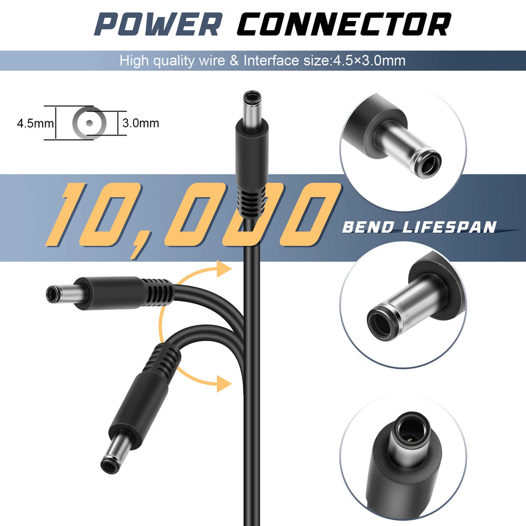 For Dell XPS 13 9350 9360 Laptop 45W LA45NM140 Charger AC Adapter Power Supply