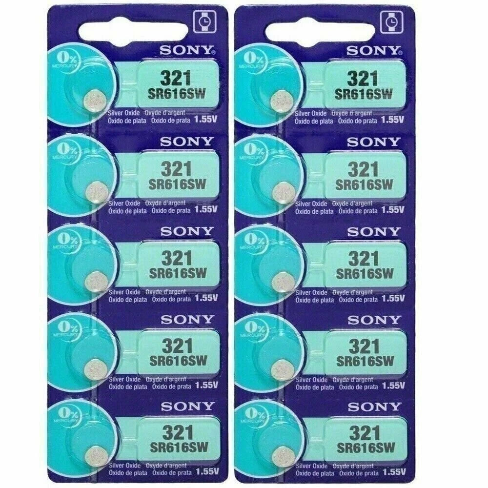 Sony 321 Silver Oxide Watch / Electronic Battery 4 Pcs