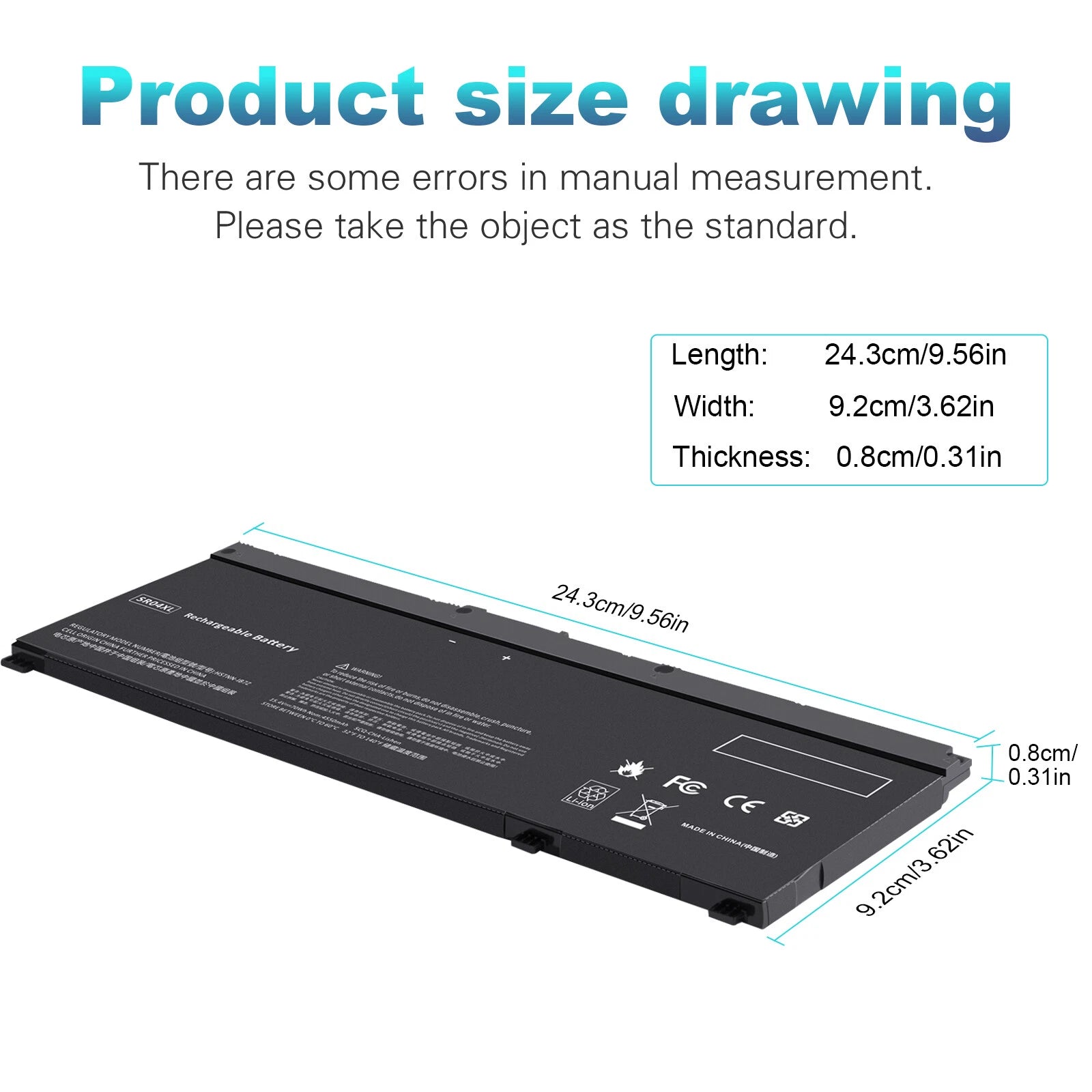 SR04XL Battery For HP Omen 15-CE 15-DC 15-CB HSTNN-DB7W 917678-2B1 917724-855