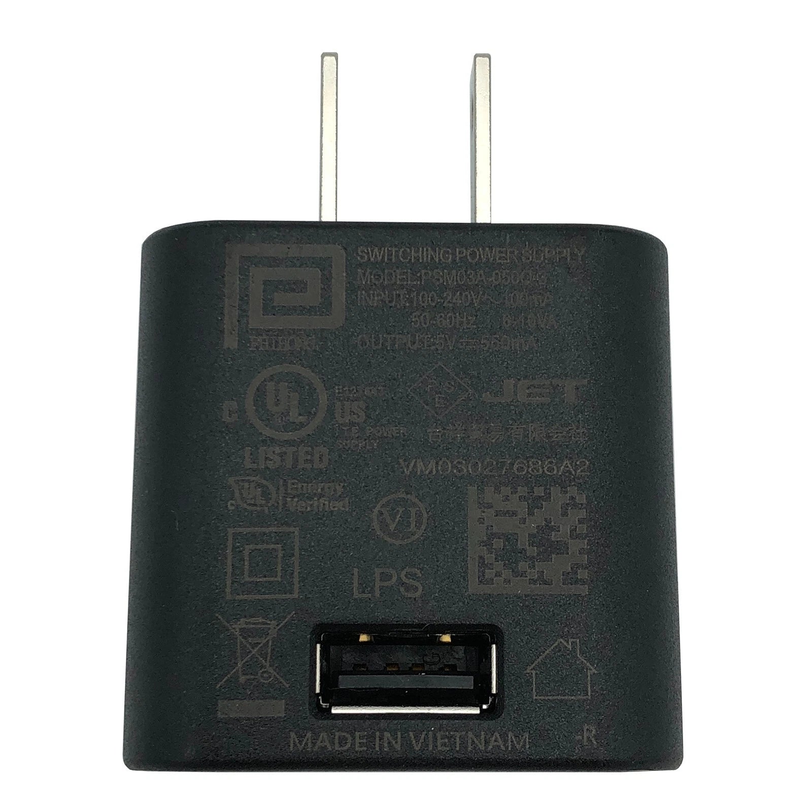 Brand NEW Original Phihong 5V 0.55A AC Adapter Power Wall Plug PSM03A-050Q-3