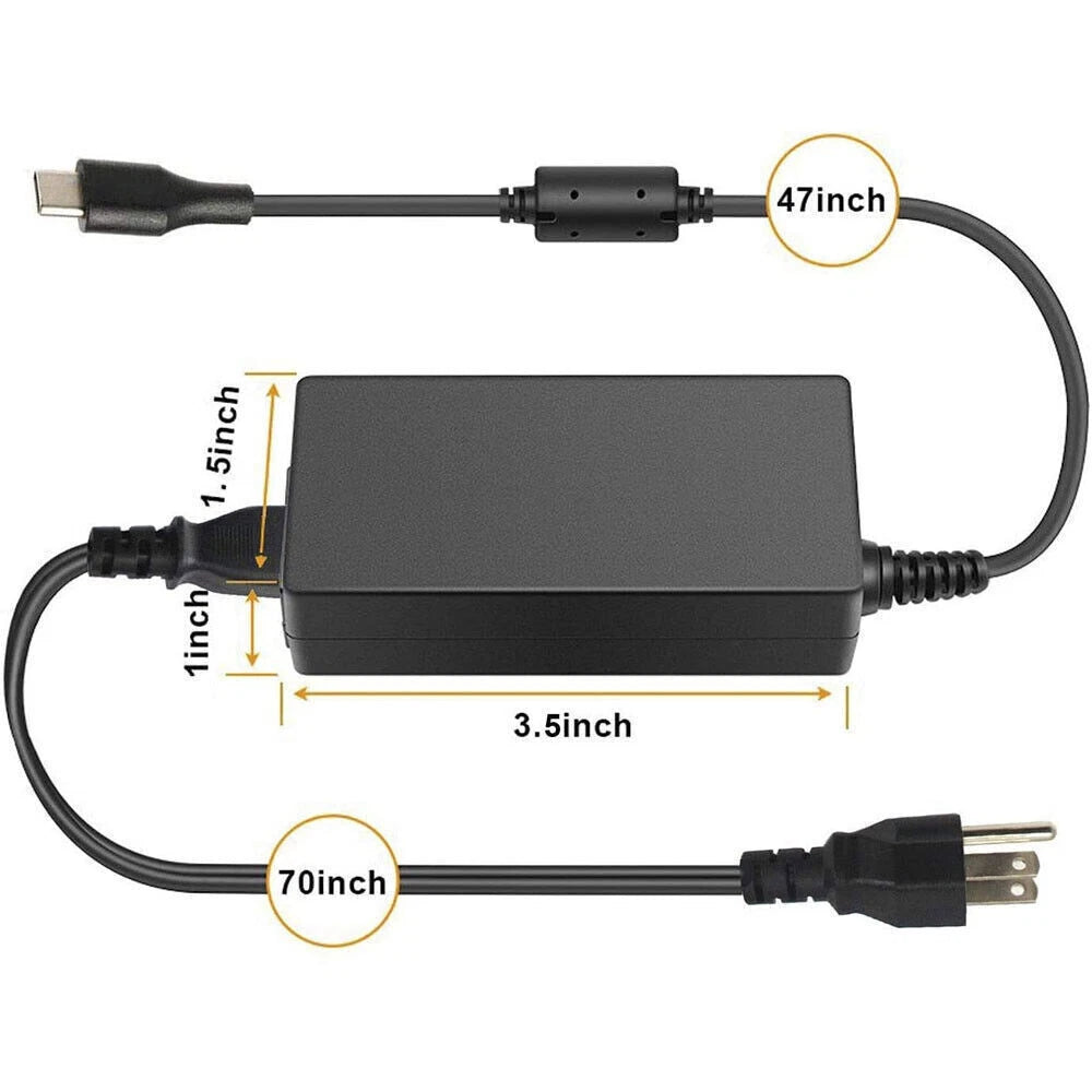 Genuine 45W Type-C USB-C Laptop Charger for HP Chromebook Lenovo Dell Samsung