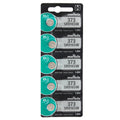 5 Pcs Murata Replaces Sony 373 SR916SW 1.55V Silver Oxide 0%Hg Watch Batteries