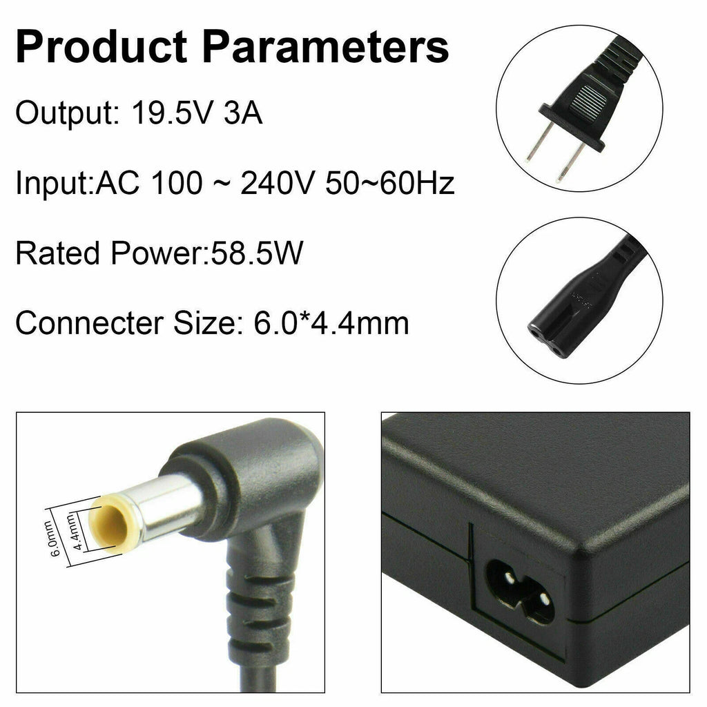 19V Charger For LG 34" 34UM69G-B 34UM64 34UM67 34UB67 34CB88 34UM67-P 34WK650