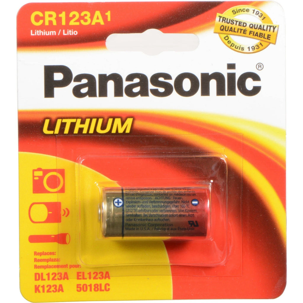 10 Pack Panasonic CR 123 123 CR123 3V Lithium Battery for Camera Flashlight