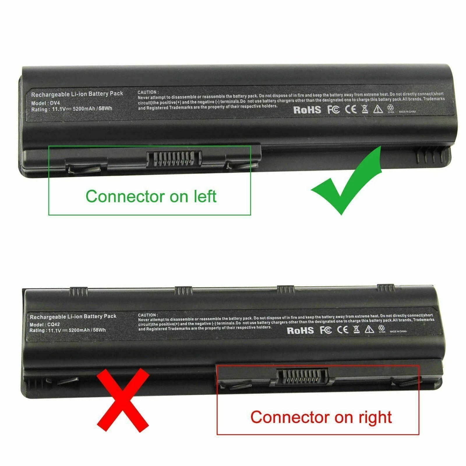 Battery for HP Compaq Presario CQ40 CQ45 CQ50 CQ60 CQ61 DV4 DV5 485041-001-002