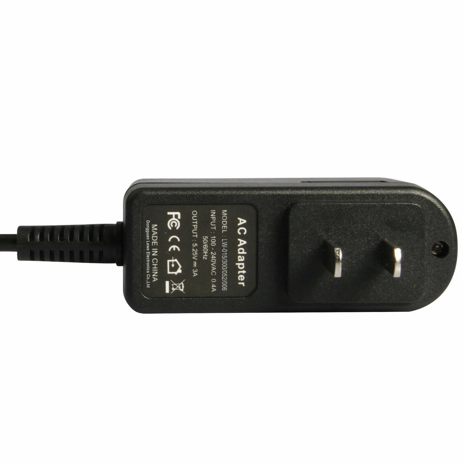 5.25V 3A Micro USB Wall Charger AC Adapter for Raspberry Pi 3 Power Supply Cord