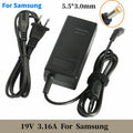 19V 3.16A 60W Laptop Charger for Samsung Power Adapter Supply Cord 5.5*3.0mm USA