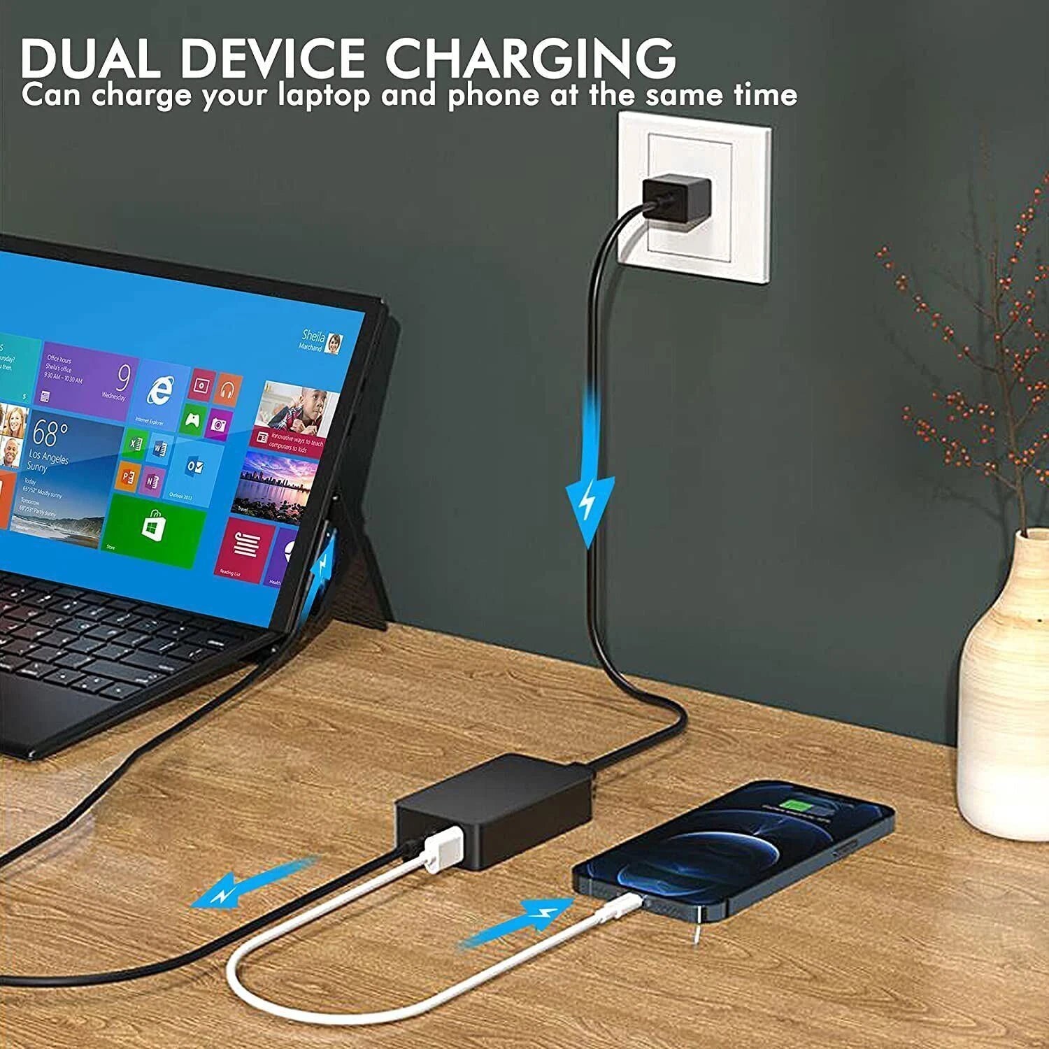 24W 36W 65W Adapter for Microsoft Surface Pro Book Laptop 1 2 3 4 5 6 7 Charger
