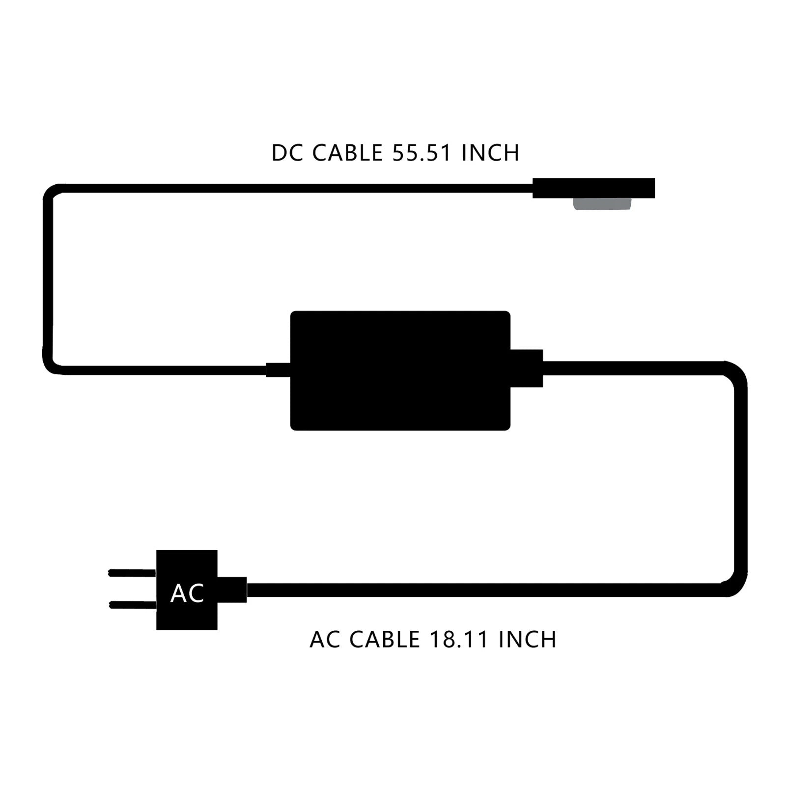 AC Adapter Charger 48W 12V 3.6A 1536 For Microsoft Surface Pro 1 /Pro 2 1601