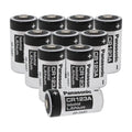 10 Fresh Panasonic Lithium CR123 CR123A 123 CR17345 Batteries EXP 12/2028
