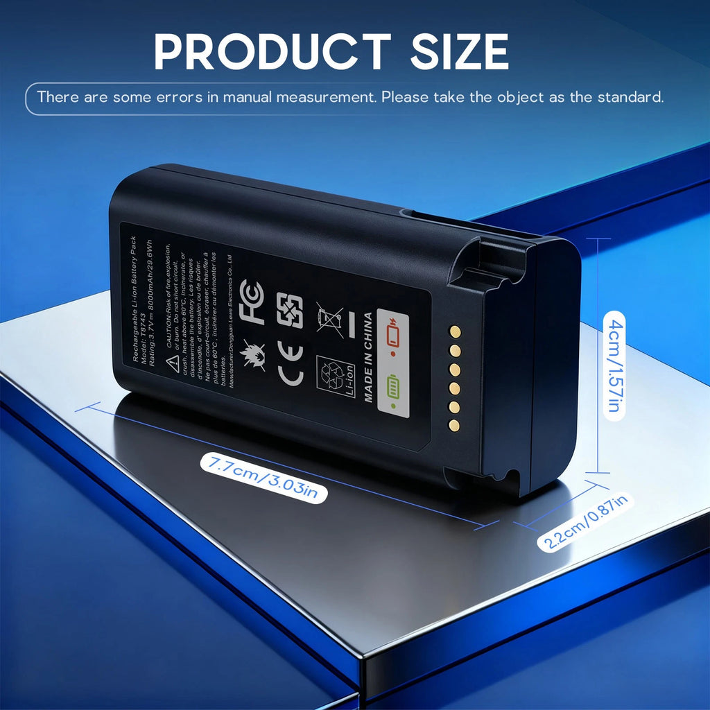 Rechargeable Battery Pack Backup 8000mAh with USB-C for eufy Video Doorbell E340