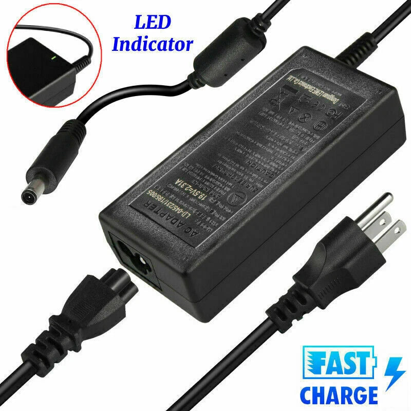 Laptop AC Adapter Charger for Dell 45W 19.5V 2.31A Connector Size 4.5mm*3.0mm