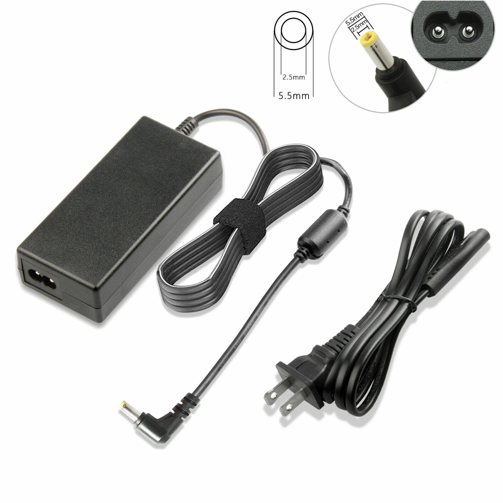 New 65W 19V 3.42A AC Adapter Laptop Charger For Toshiba Satellite Power Cord US