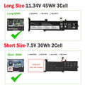 Battery L16L2PB2 L19D3PF5 For Lenovo L16C2PB2 L16M2PB2 L19C3PF7 L19L3PF5 30/45Wh