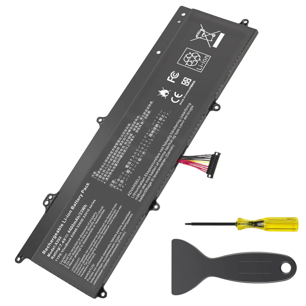 38Wh Battery C21-X202 For ASUS VivoBook X202 X202E X201E S200E Q200E Series FAST