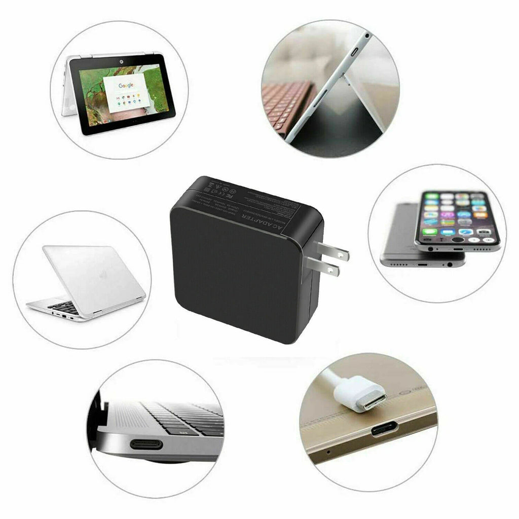 FOR DELL 65W 20V 3.25A USB-C Dell Latitude 7370 7380 7390 7480 7490 Dell Charger