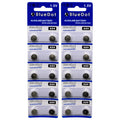 20 BlueDot AG9 394A 394 SR936SW LR936 LR45 SR45 SR93 Alkaline Watch Battery USA