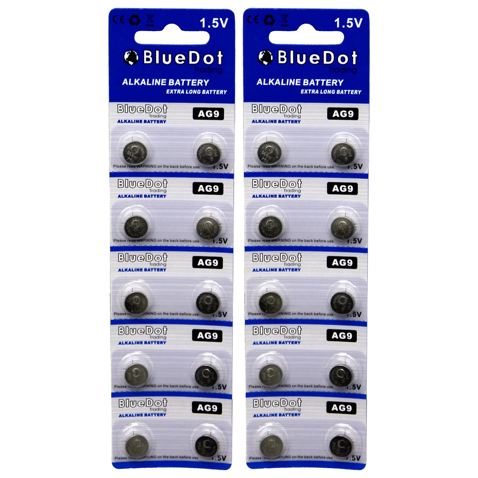 20 BlueDot AG9 394A 394 SR936SW LR936 LR45 SR45 SR93 Alkaline Watch Battery USA