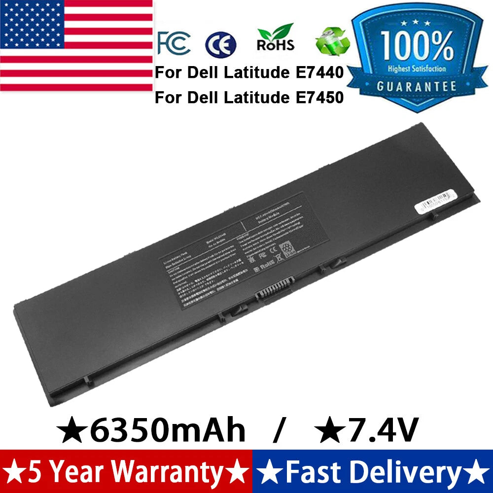 Replacement Laptop Battery for Dell E7440 E7450 E7420 6350mAh G0G2M 3RNFD 34GKR