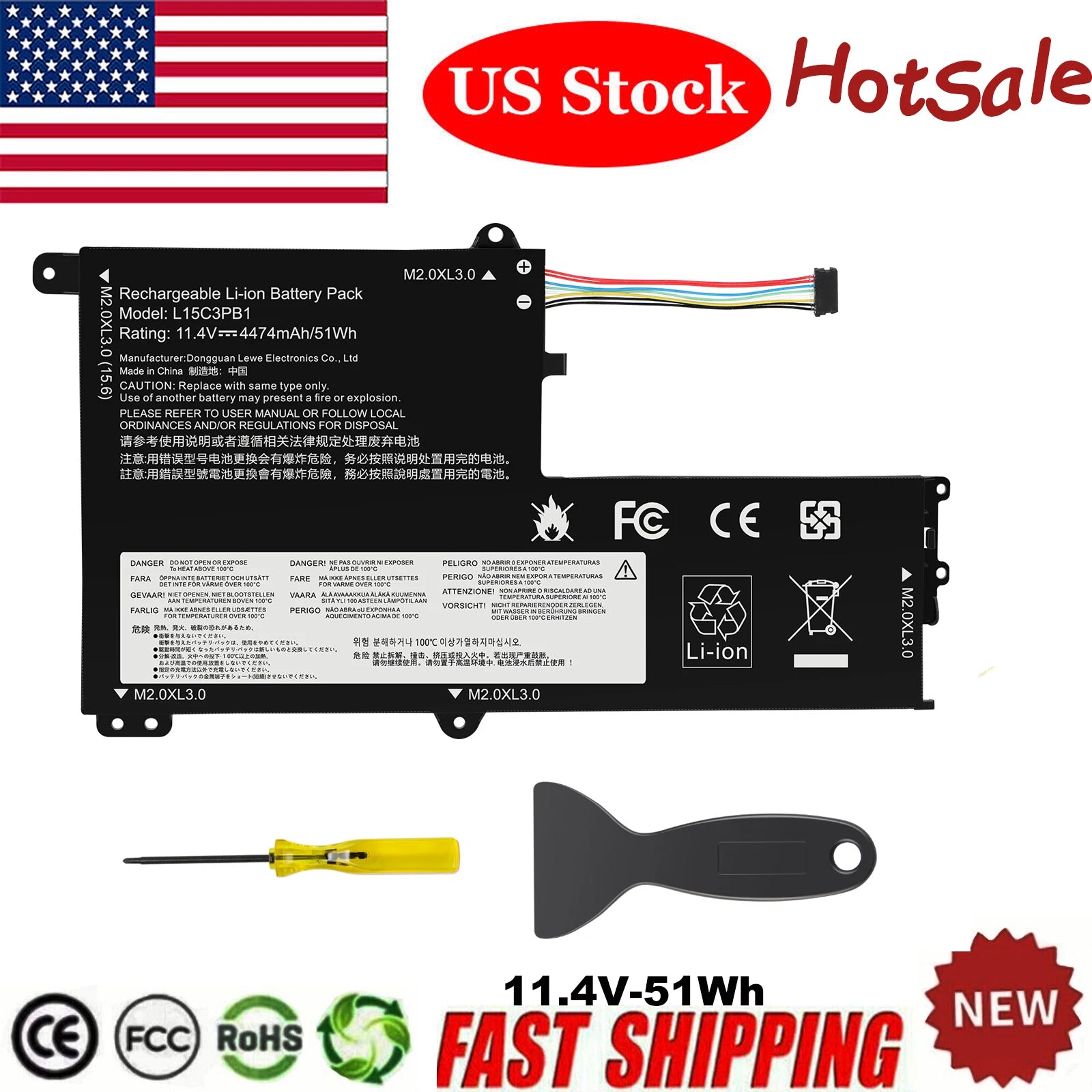 New L14M2P21 L14L2P21 Battery for IdeaPad 330S-15IKB 5B10Q39203 5B10Q39204