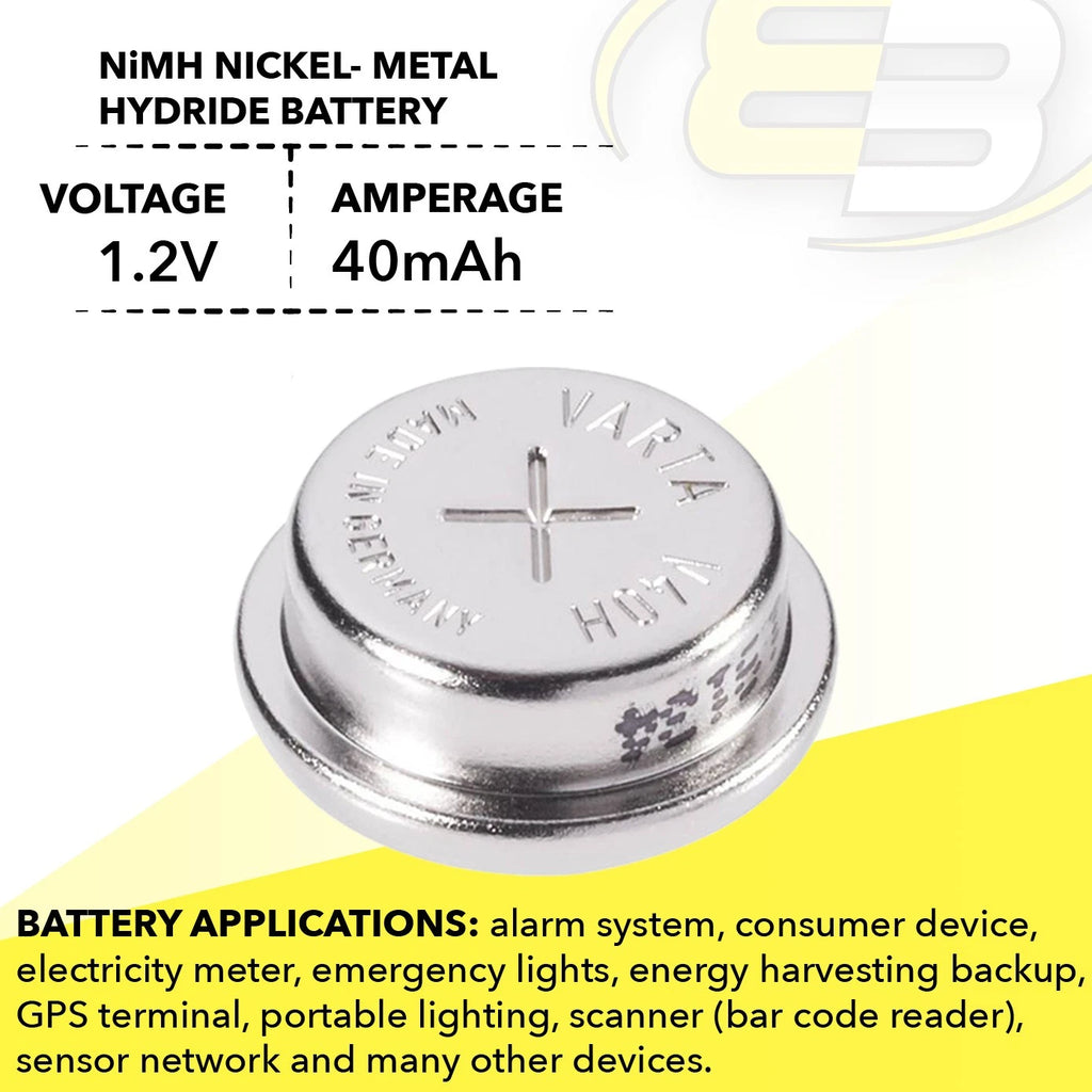 VARTA V40H 1.2V NiMH 40mAh Battery Compatible With 55604101501 Car Alarm