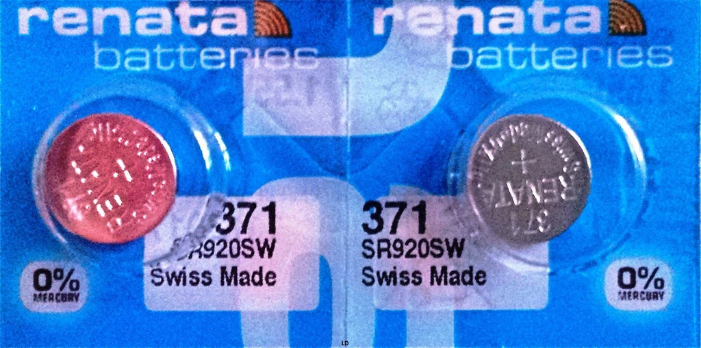 371 RENATA SR920SW D370 Watch Battery Free Shipping Authorized Seller