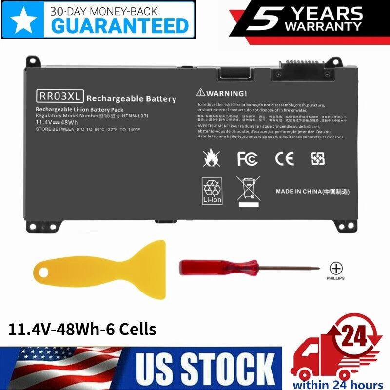 New RR03XL Battery For HP ProBook 430 440 450 470 G5 851610-850 851477-832 48Wh