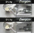 ENERGIZER 317 SR516SW (2 piece) SR516 BATTERY NEW SEALED Authorize Seller