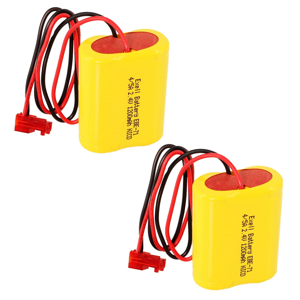 2pc Emergency Light Battery Compatible With Powercell PCNA4/5-2-SR-LC