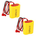 2pc Emergency Light Battery Compatible With Powercell PCNA4/5-2-SR-LC