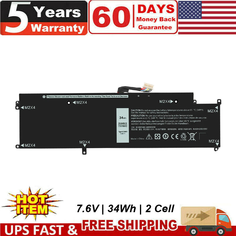 P63NY Laptop Battery For Dell Latitude XPS 13 7370 7370 N3KPR XCNR3 4H34M 04H34M