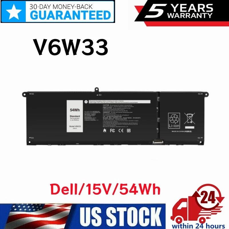 Battery For Dell Inspiron 3510 5510 Latitude 3320 3330 Vostro 3515 V6W33 54Wh