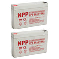 2PC NPP NP6-8Ah 6V 8Ah AGM VRLA General Series Battery