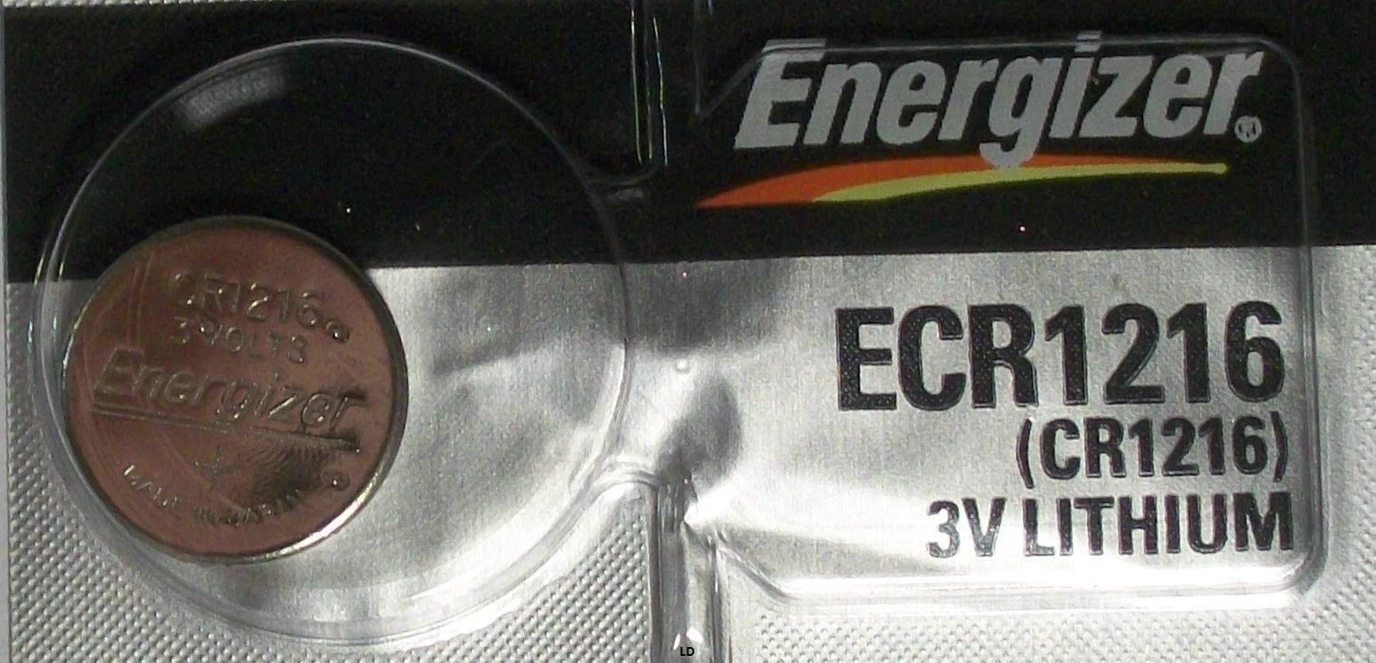 Energizer ECR1216 CR 1216 Lithium3V Battery (5piece) Brand New Authorized Seller