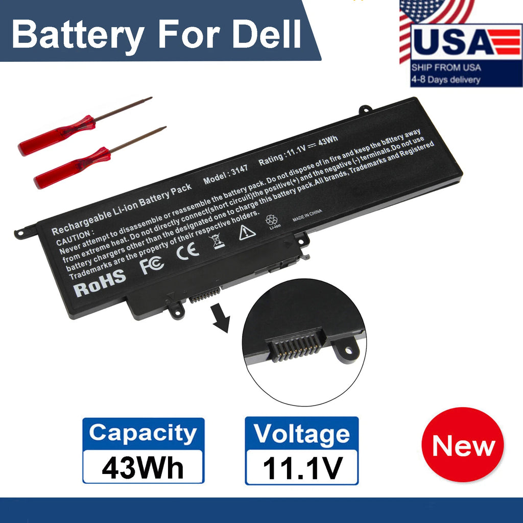 Replace 3147 Battery For DELL Inspiron 13 7347 7352 11 3152 Series GK5KY 04K8Y