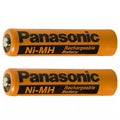 2 Original Panasonic HHR-75AAABU 1.2V 700mAh Rechargeable Cordless Phone Battery