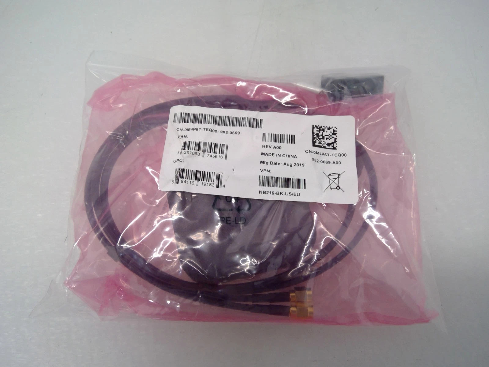 Lot of 2 Dell OptiPlex Wi-Fi Wireless Network Antenna Cable CN-0M4P6T-TEQ00