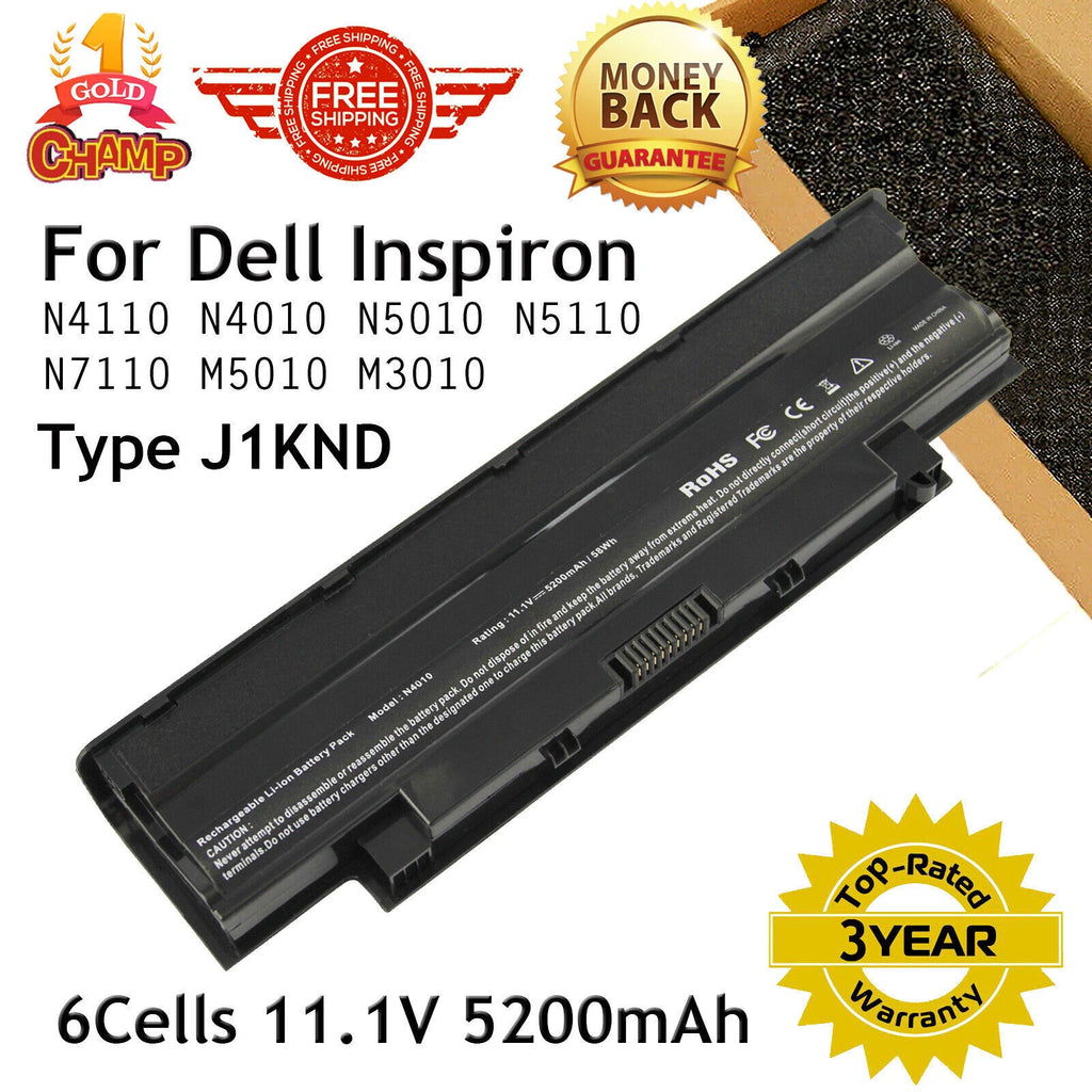 J1KND Battery for Dell Inspiron N4110 N4010 N5010 M3010 3420 N5110 N7110 M5010