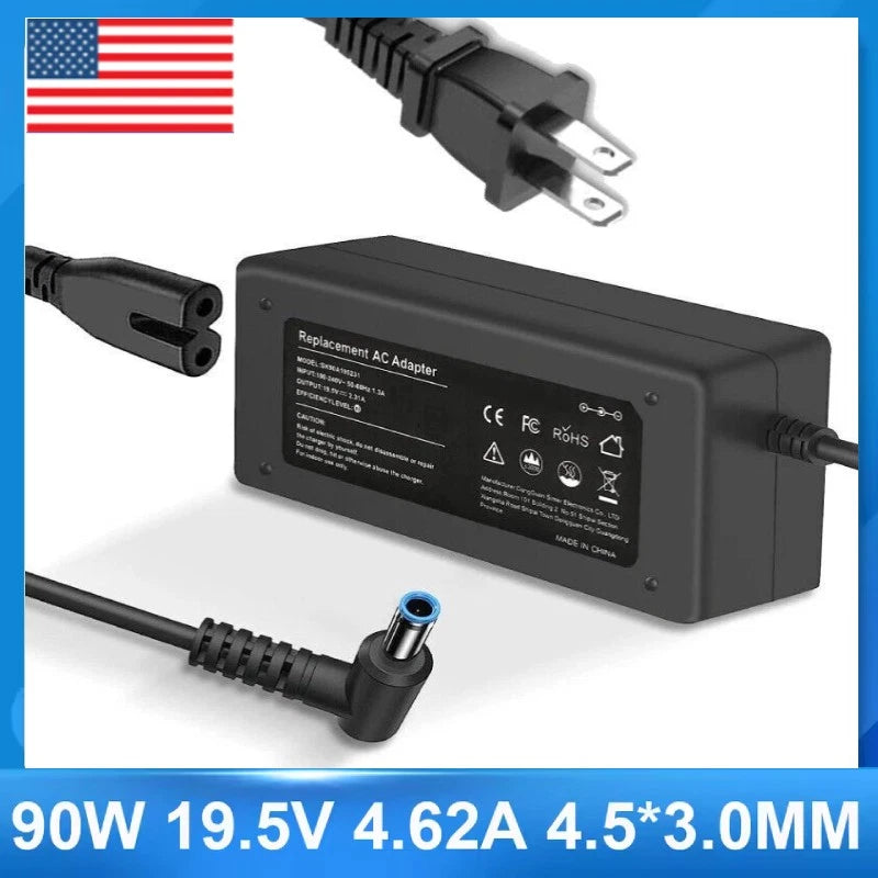90W Laptop Charger for HP Spectre X360 13 15 Power Supply Cord 13t-4000 Blue Tip