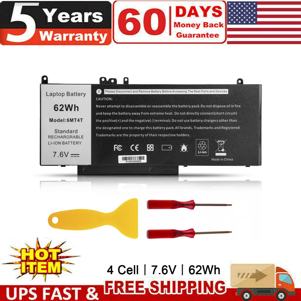 NEW 6MT4T Battery For Dell Latitude E5470 E5570 Precision 3510 7V69Y TXF9M 79VRK