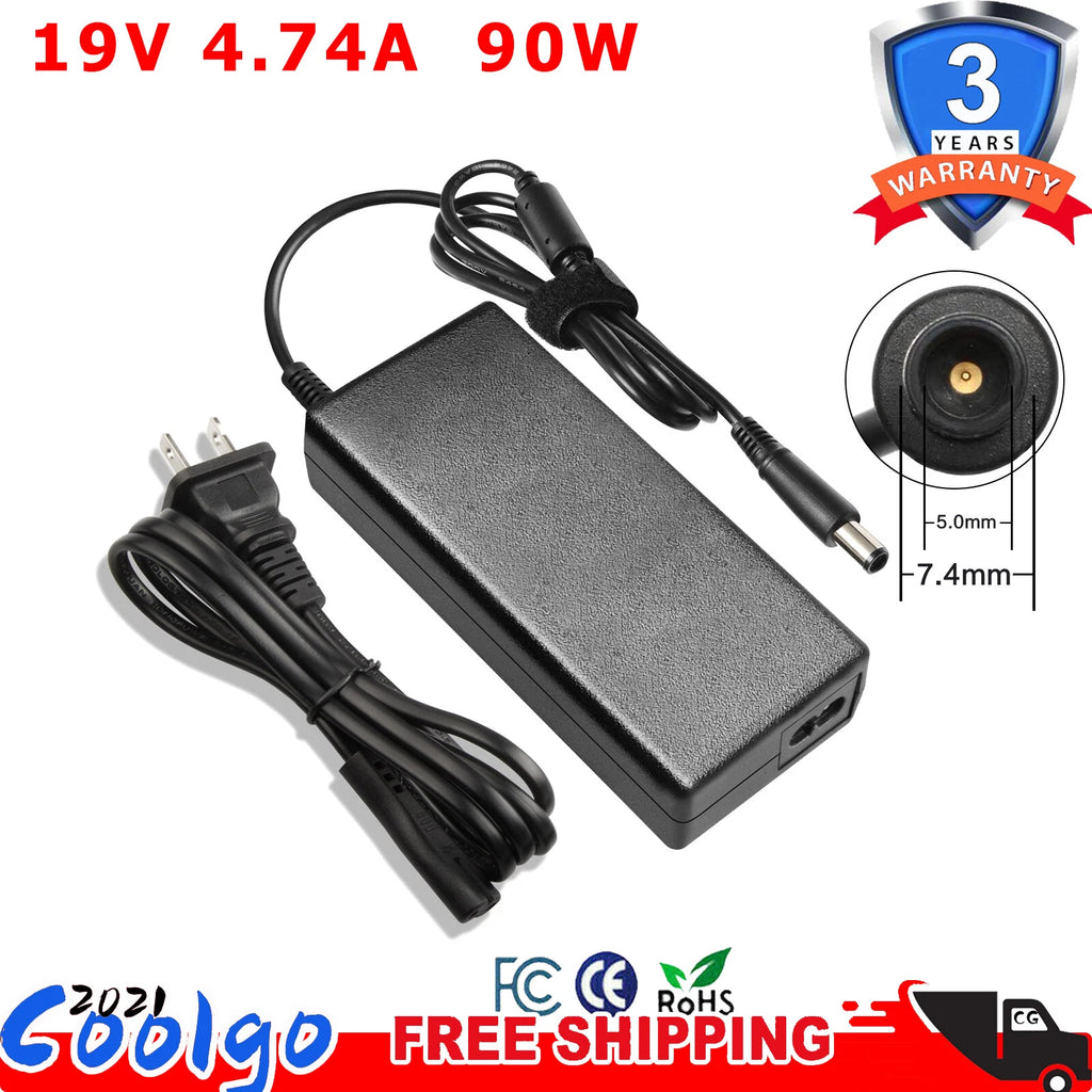 90W AC Power Adapter Cord for HP EliteDesk Desktop Mini 705 G2 G3, 800 G1 G2 G3