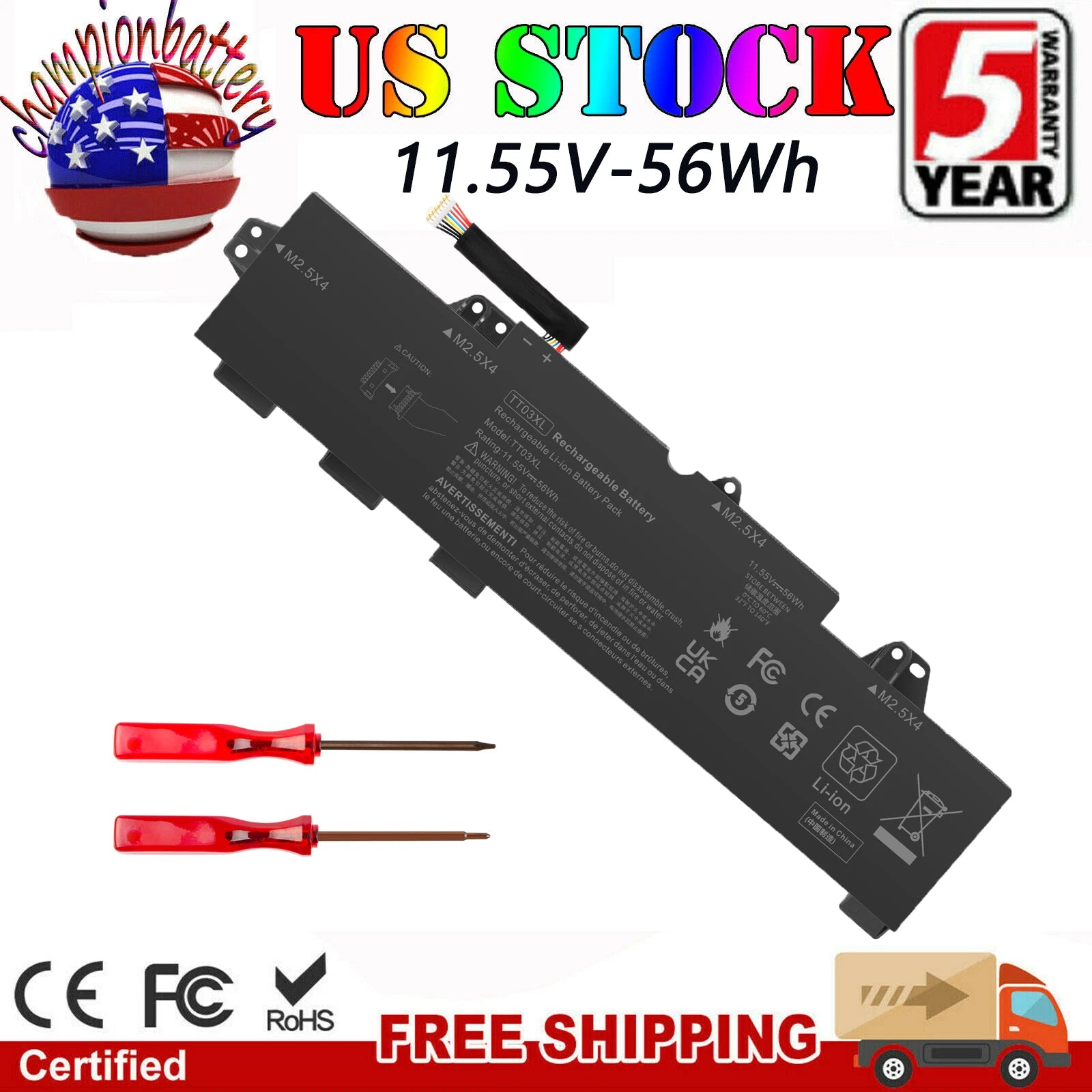 TT03XL Battery for HP EliteBook 755 850 G5 G6 ZBook 15u G6 932824-421 HSTNN-DB8K